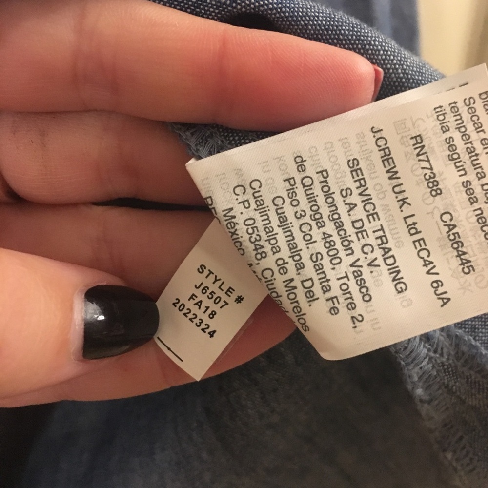 J.Crew Factory embroidered peasant top - Picture 5 of 6